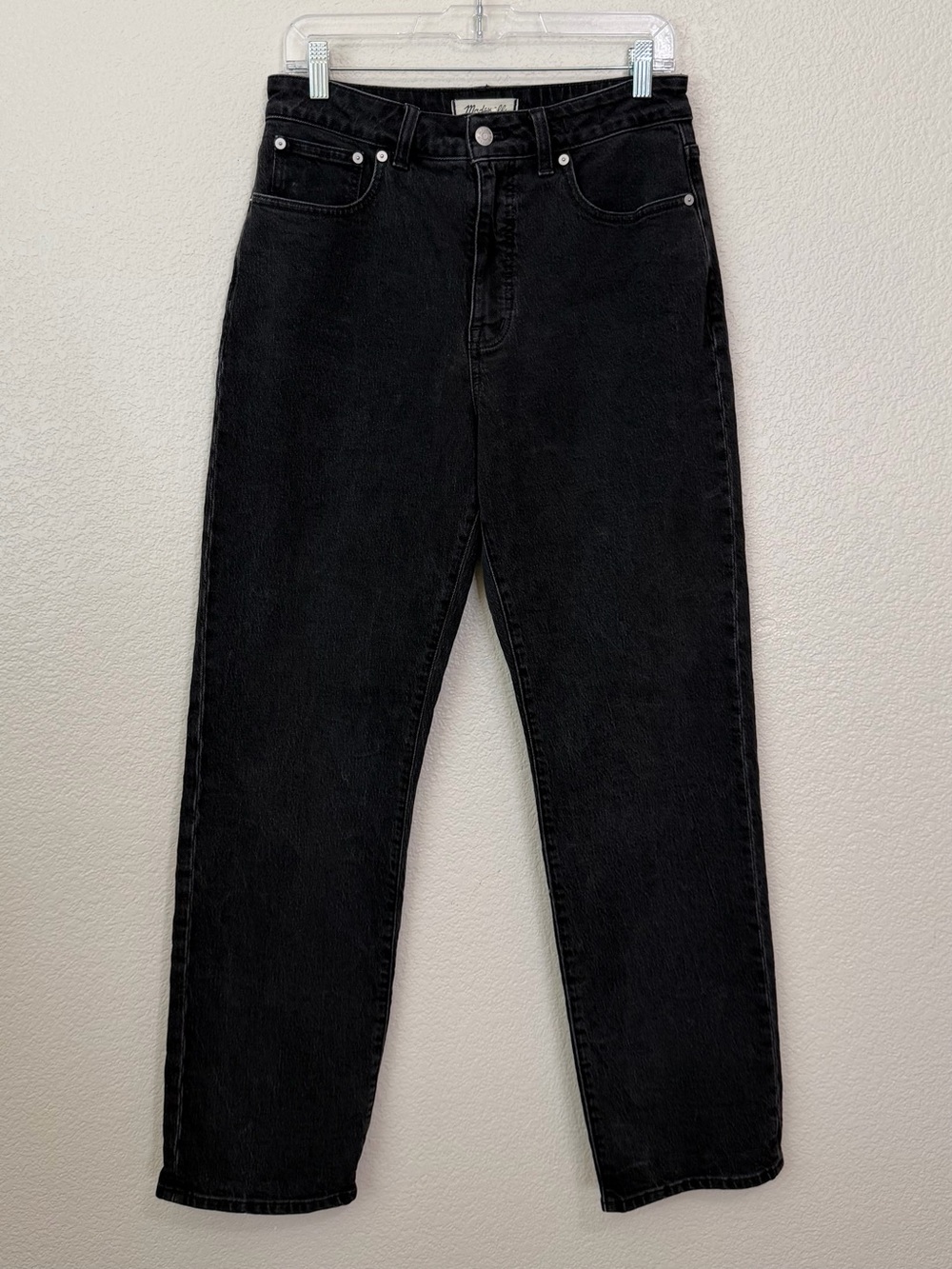 Madewell Black Curvy 90's Straight Women's Jeans, Size 29